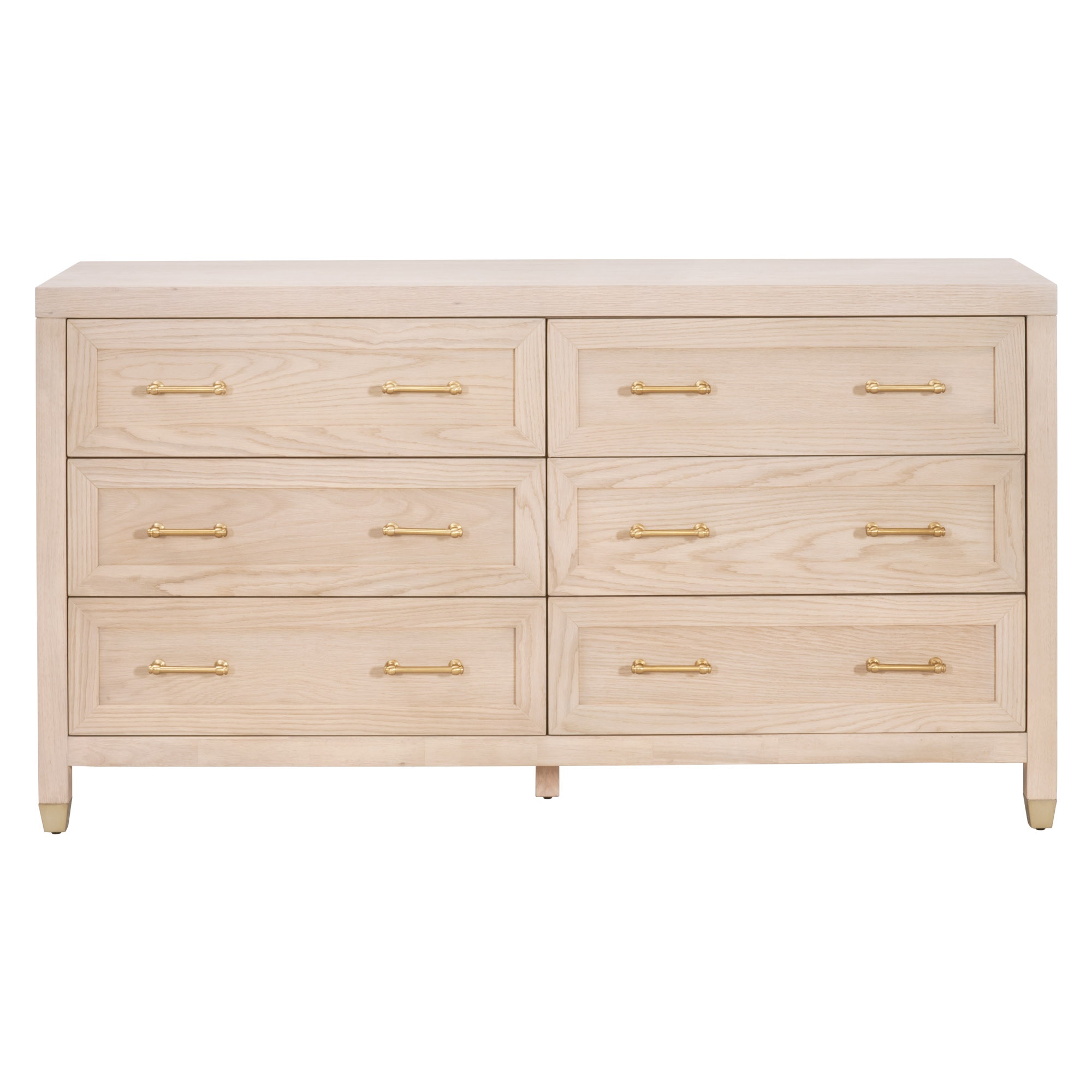 Light wood store double dresser